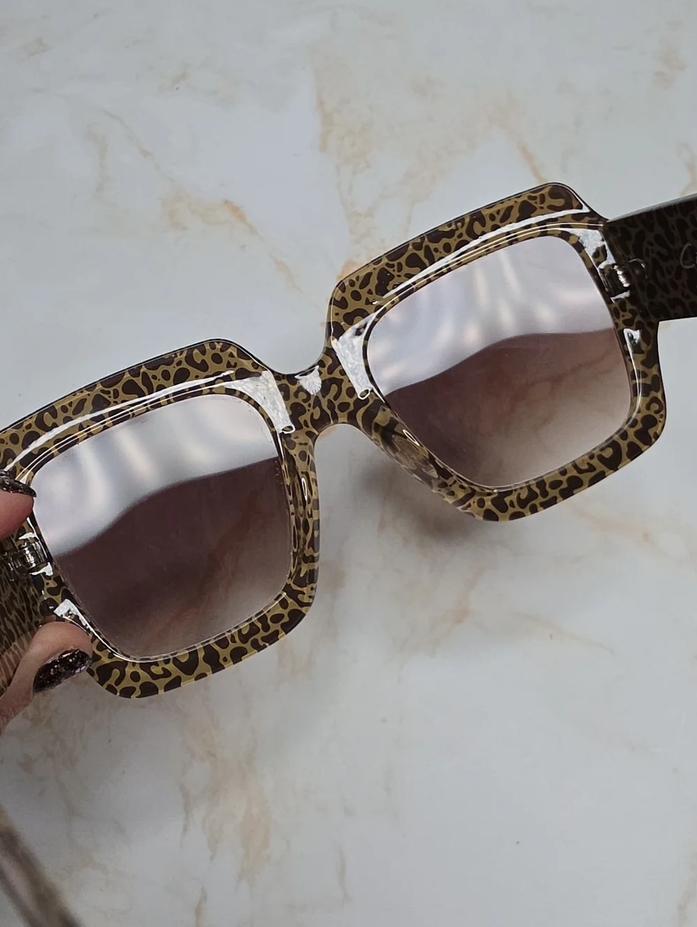 Circus by Sam Edelman™ Brown Square Oversized Sunglasses